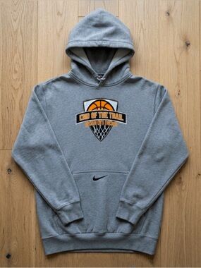 Vintage Nike Oregon Basketball Hoodie End Of Trail Size Med. Grey